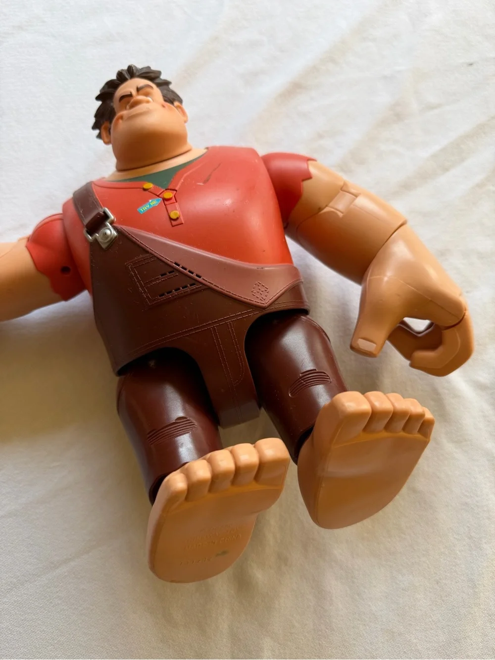VTG Disney Wreck-It Ralph Action Figure - Red Shirt, Brown Overalls